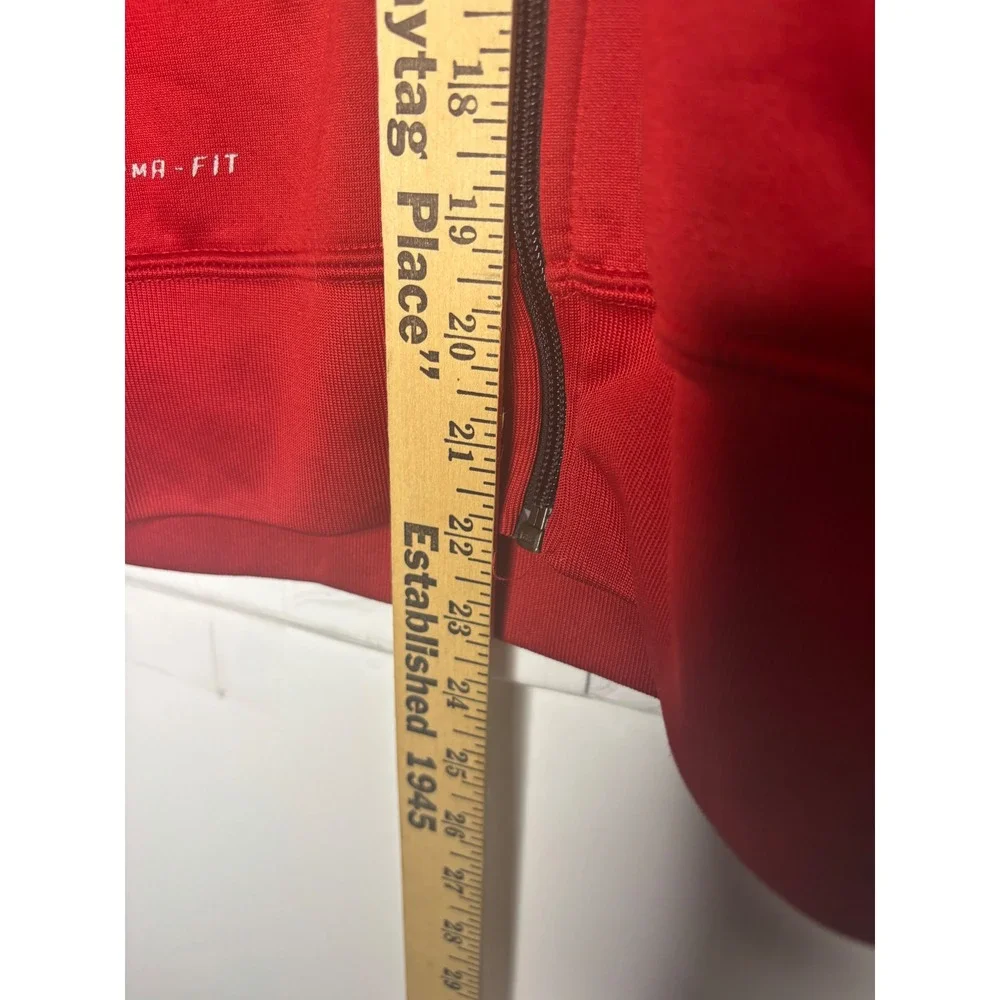 Nike‎ Therma-FIT Full Zip Hoodie Red Black Mens XL 716880-687 Sweatshirt